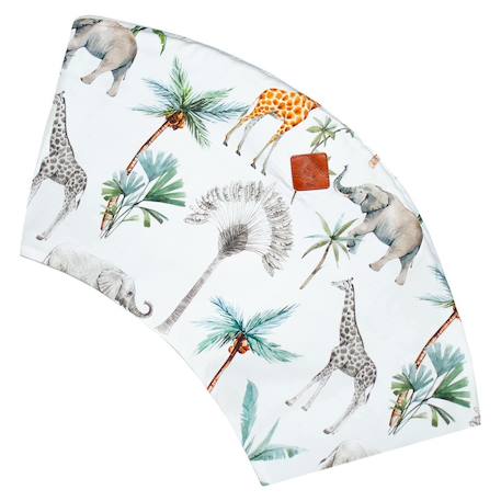 Housse pour coussin de maternité et d'allaitement safari Safari, vert, gris, blanc 3 - vertbaudet enfant 