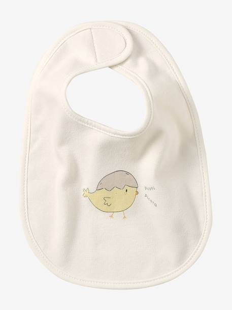 Lot 7 bavoirs naissance en coton bio* Hérisson+Oies+Tanzanie+vert d'eau 16 - vertbaudet enfant 