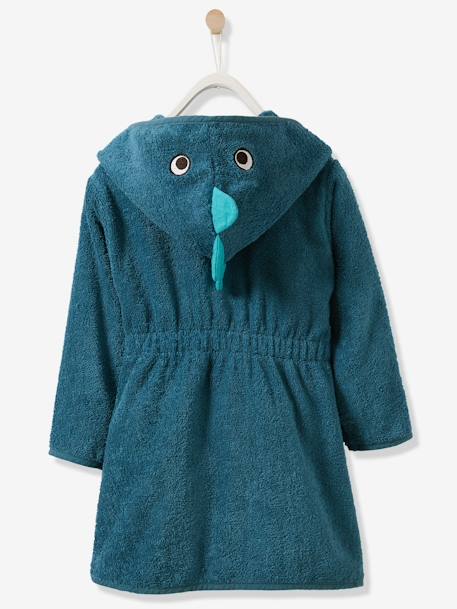Peignoir enfant Dinosaure personnalisable bleu+camel 3 - vertbaudet enfant 