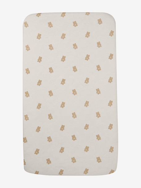 Lot de 2 housses pour berceau et cododo en coton bio* blanc+marine/écru+Oies+Teddy 17 - vertbaudet enfant 