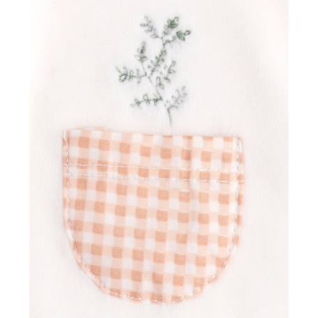 Pyjama bébé à manches longues en velours - botanica Blanc+Vert 3 - vertbaudet enfant 