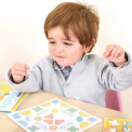 Cartes et gommettes créatives dans la forêt Multi-coloured 5 - vertbaudet enfant 