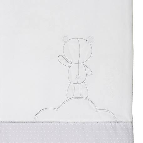 Edredon pour lit bébé en coton - celeste Blanc/gris 3 - vertbaudet enfant 