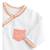 Pyjama bébé en coton - esmee Blanc/orange+Blanc/rose 2 - vertbaudet enfant 