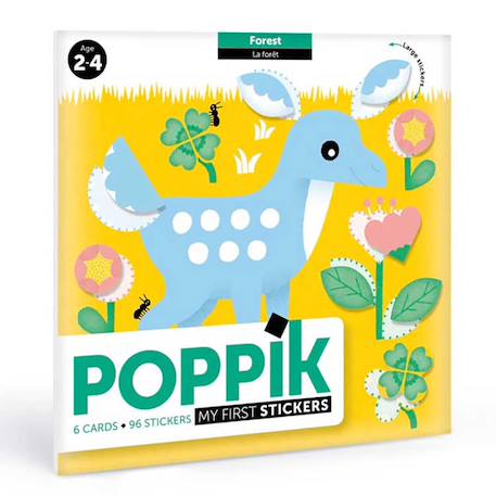 Cartes et gommettes créatives dans la forêt Multi-coloured 1 - vertbaudet enfant 