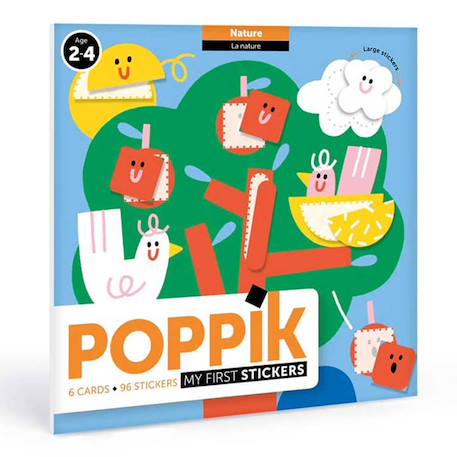 Cartes et gommettes créatives dans la nature Multi-coloured 1 - vertbaudet enfant 