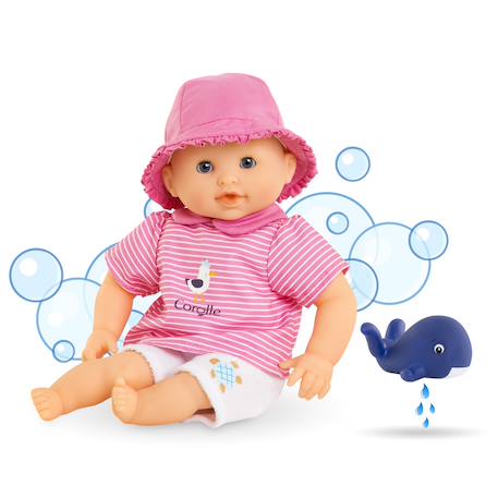 Poupon bébé bain océane - baleine Multicolore 6 - vertbaudet enfant 