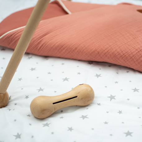 Hochet bois bébé naturel sonore Bois naturel 2 - vertbaudet enfant 