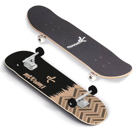 Skateboard muuwmi abec 7 Noir et beige 1 - vertbaudet enfant 