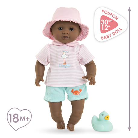 Poupon bébé bain alyzée - canard Multicolore 4 - vertbaudet enfant 
