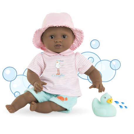 Poupon bébé bain alyzée - canard Multicolore 6 - vertbaudet enfant 