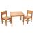 Ensemble table et chaises enfant en bois    4-7 ans Blanc+Bois naturel 7 - vertbaudet enfant 