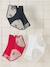 Lot de 3 culottes de grossesse en dentelle brodée bordeaux 1 - vertbaudet enfant 