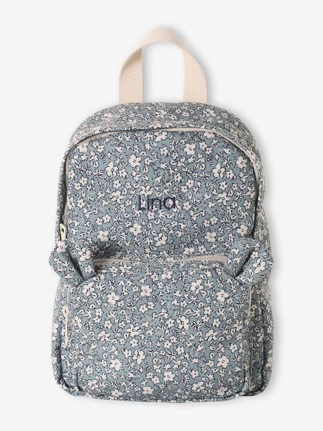 Sac à dos fille maternelle personnalisable animation oreilles ourson lilas poudré+vert sauge 14 - vertbaudet enfant 