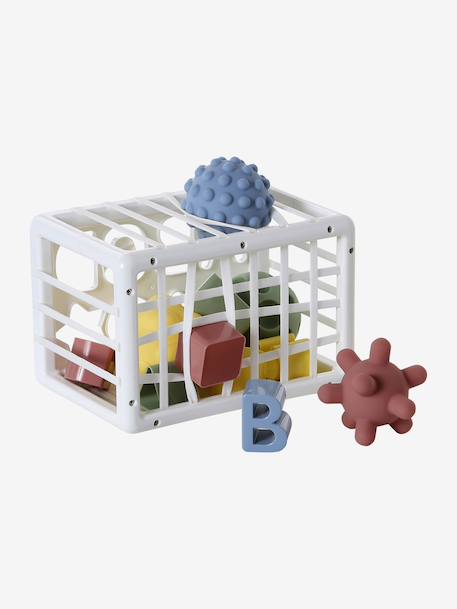 Boîte à formes avec élastiques blanc 4 - vertbaudet enfant 