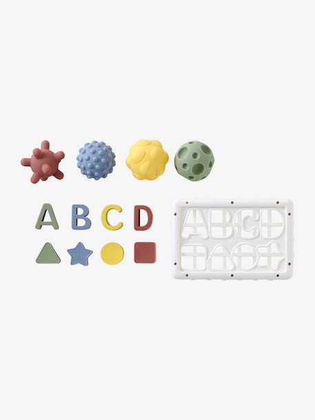 Boîte à formes avec élastiques blanc 5 - vertbaudet enfant 
