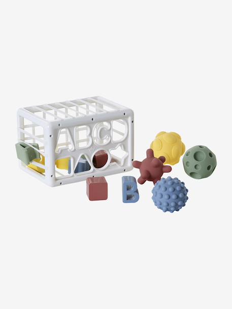 Boîte à formes avec élastiques blanc 3 - vertbaudet enfant 