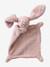 Doudou lapin bi-matière personnalisable blanc+rose 6 - vertbaudet enfant 