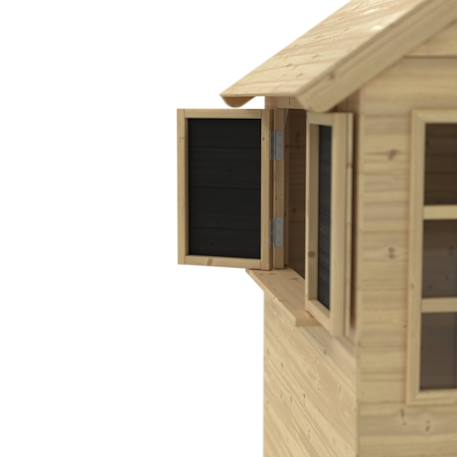 Maisonnette cabane enfant avec cuisine et volets romarin bois fsc® Marron 6 - vertbaudet enfant 