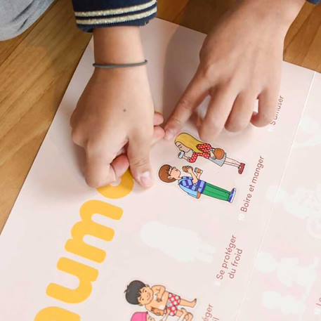 Poster géant 48 stickers le corps humain Multi-coloured 6 - vertbaudet enfant 