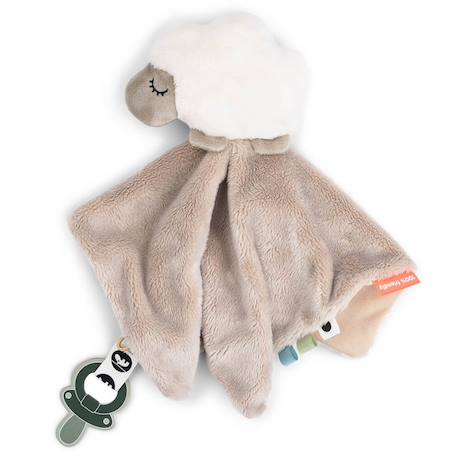 Doudou plat attache-sucette Sable 1 - vertbaudet enfant 