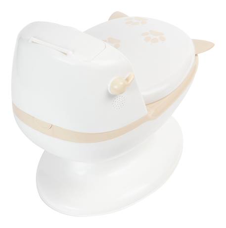 Mini toilette panda, pot avec bruit de chasse d'eau, panda Blanc et bleu+Blanc et marron+Blanc et noir+Blanc et rose 7 - vertbaudet enfant 