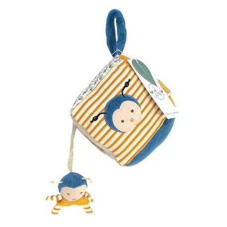 Cube d'activités pollen l'abeille bio Jaune 1 - vertbaudet enfant 