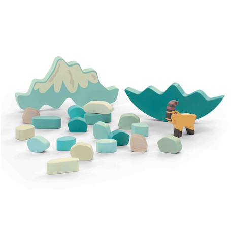 Jeu d'équilibre les dolomites Bleu 3 - vertbaudet enfant 