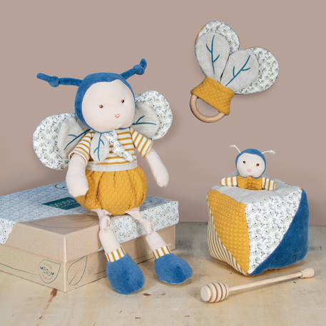 Cube d'activités pollen l'abeille bio Jaune 4 - vertbaudet enfant 