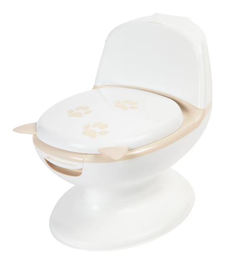 Mini toilette panda, pot avec bruit de chasse d'eau, panda Blanc et bleu+Blanc et marron+Blanc et noir+Blanc et rose 6 - vertbaudet enfant 