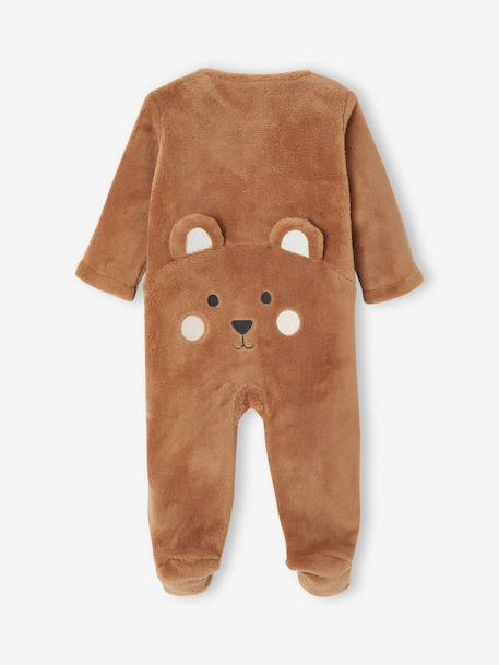 Surpyjama naissance animal ou coeur chocolat+écru 2 - vertbaudet enfant 