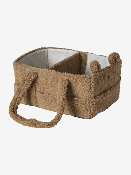 Panier de rangement 2 compartiments beige 2 - vertbaudet enfant 