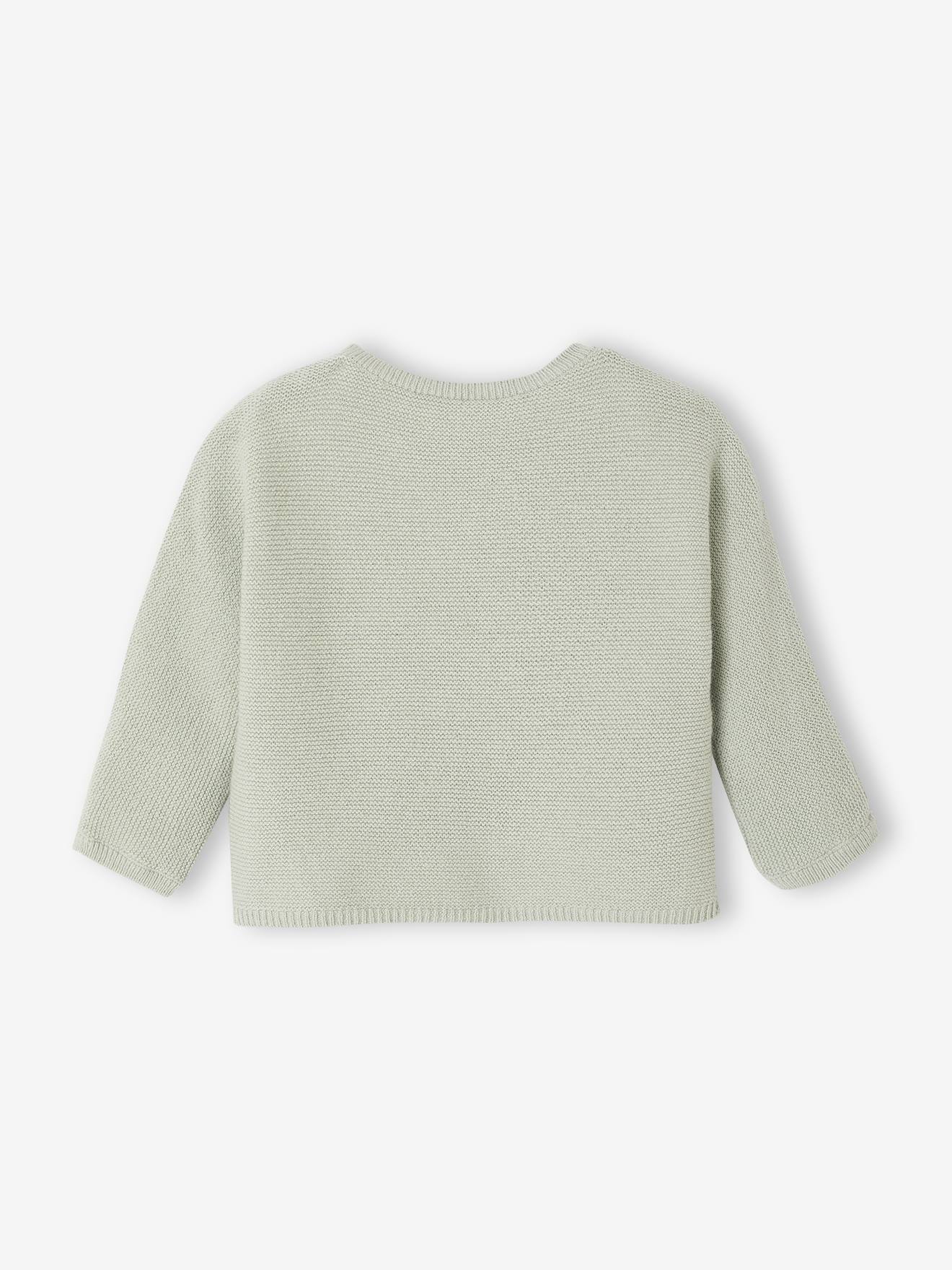 Brassière 3 Pièces Nouveau-né Brodée Main - Motif Lapins Vert - Taille Naissance - Neuf Sans étiquettes