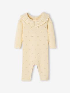 Combinaison naissance en tricot maille fantaisie  - vertbaudet enfant