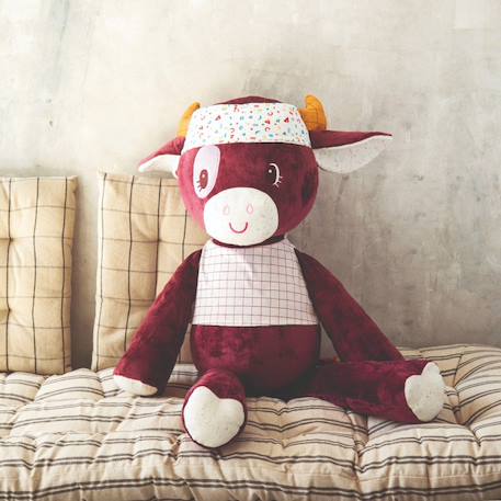 Grande peluche vache rosalie 50cm Violet 2 - vertbaudet enfant 