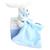 Doudou lapin mouchoir bleu boite fleur Bleu 1 - vertbaudet enfant 