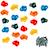 Kangui lot de 20 pierres à grimper d'escalade pour structures de jeux - fixations incluses Multi-couleurs 1 - vertbaudet enfant 