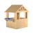 Maisonnette cabane enfant avec cuisine extérieure  bois fsc® Marron - bleu - noir 5 - vertbaudet enfant 