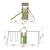 Aire de jeux pont de singe tamarin bois fsc® Marron - bleu - vert 3 - vertbaudet enfant 