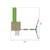 Aire de jeux plateforme toboggan olivète bois fsc® Marron - bleu - vert 6 - vertbaudet enfant 