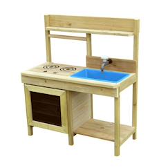 Jouet-Cuisine de jardin en bois pour enfant - intérieure et extérieure