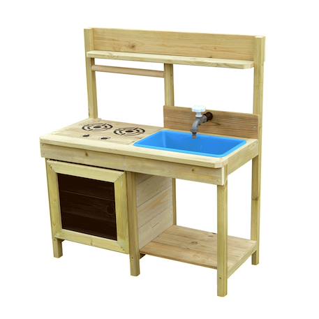 Cuisine de jardin en bois pour enfant - intérieure et extérieure Marron 1 - vertbaudet enfant 