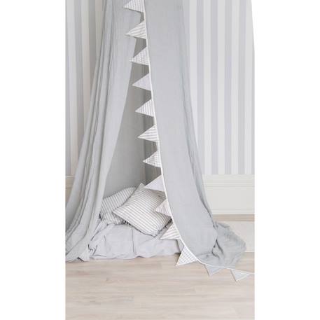 Ciel de lit Gris+Gris Foncé+Rose pâle 2 - vertbaudet enfant 