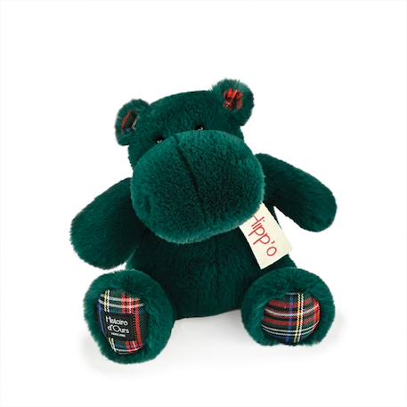 Peluche hippo hip chic 25 cm Vert 1 - vertbaudet enfant 