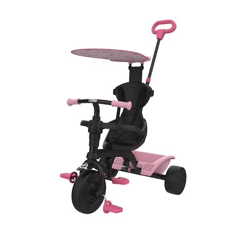Tricycle  évolutif 4 en 1 dino métal Noir - rose 1 - vertbaudet enfant 