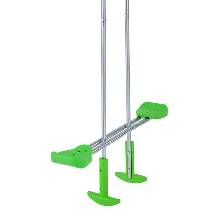 Balançoire vis-à-vis pour portique bois carré  métal d90cm Gris - vert 1 - vertbaudet enfant 