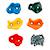 Kangui lot de 5 pierres à grimper d'escalade pour structures de jeux - fixations incluses Multi-couleurs 1 - vertbaudet enfant 