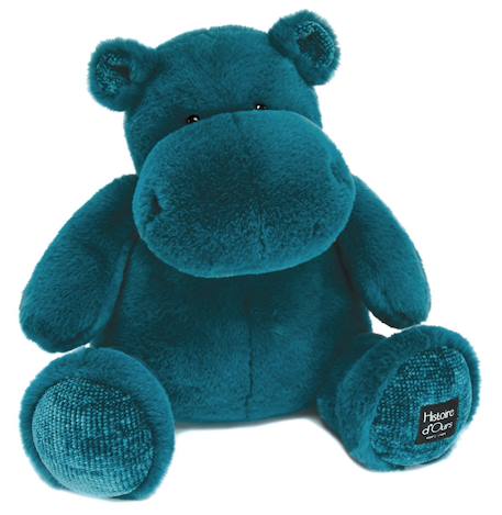 Peluche hippo hip chic bleu 40 cm Bleu 1 - vertbaudet enfant 