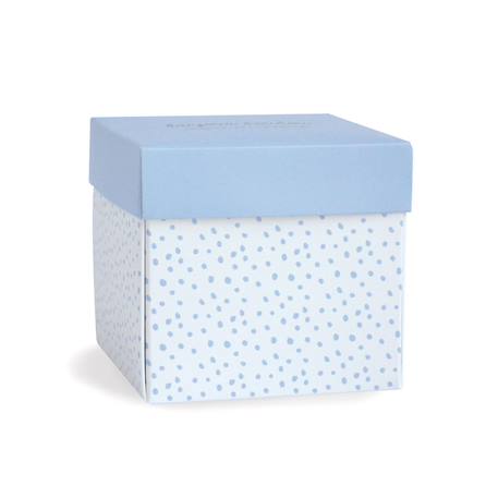 Doudou lapin mouchoir bleu boite fleur Bleu 3 - vertbaudet enfant 