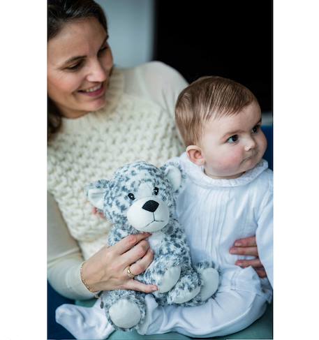 Peluche bouillotte léopard blanc Blanc 2 - vertbaudet enfant 